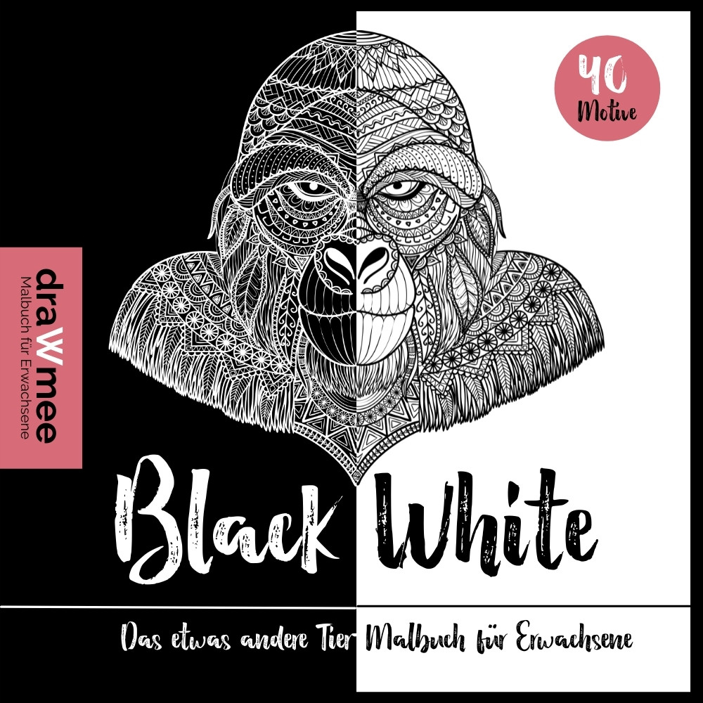 Black & White Mandalas Tiere Malbuch